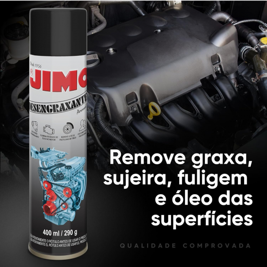 Desengraxante Aerossol Jimo 400mL Desengraxante Aerossol Jimo 400mL