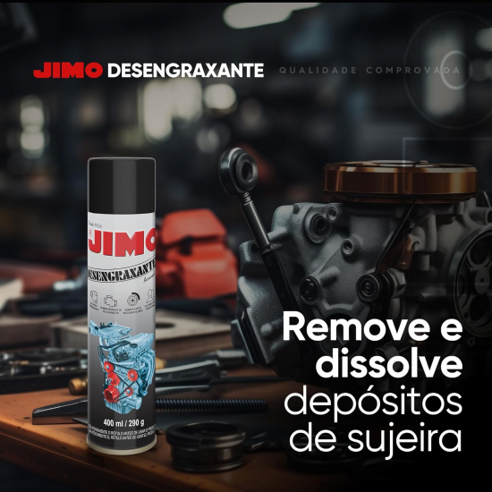 Desengraxante Aerossol Jimo 400mL Desengraxante Aerossol Jimo 400mL