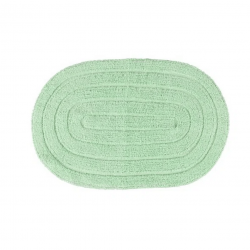 Tapete de Algodão Oval 40x60cm Kapazi - Verde Menta