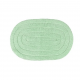 Tapete de Algodão Oval 40x60cm Kapazi - Verde Menta