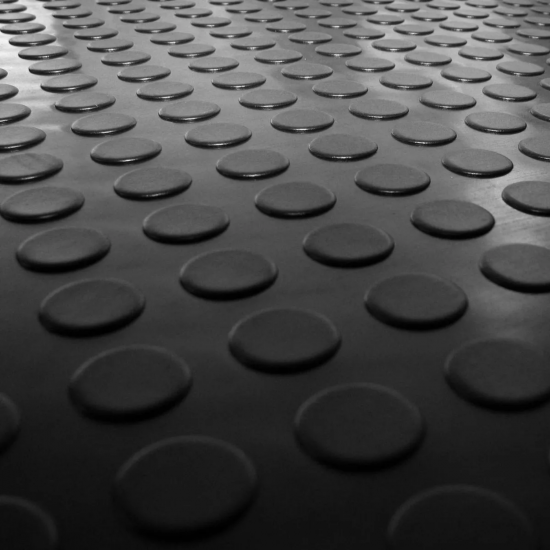 Piso Laminado 2mm Moeda Preto 130cm Kapazi - por metro