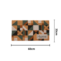 Tapete Capacho Fibra de Coco 33x60cm Kapazi - Mosaico