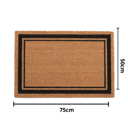 Tapete Capacho Fibra de Coco 50x75cm Kapazi - Moldura