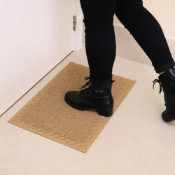 Tapete Capacho Vinil 40x60cm Kapazi Elite - Bege