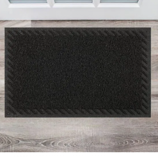 Tapete Capacho Vinil 40x60cm Kapazi Elite - Preto