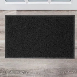 Tapete Capacho Vinil 40x60cm Kapazi Light - Preto