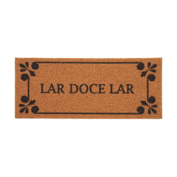 Tapete Capacho Vinil 30x70cm Kapazi Long - Lar Doce Lar