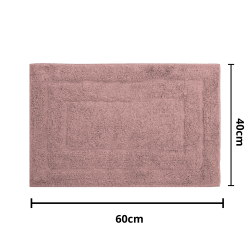 Tapete de Algodão Retangular 40x60cm Kapazi Happy - Rosa