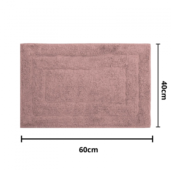 Tapete de Algodão Retangular 40x60cm Kapazi Happy - Rosa Tapete de Algodão Retangular 40x60cm Kapazi Happy - Rosa