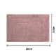Tapete de Algodão Retangular 40x60cm Kapazi Happy - Rosa Tapete de Algodão Retangular 40x60cm Kapazi Happy - Rosa