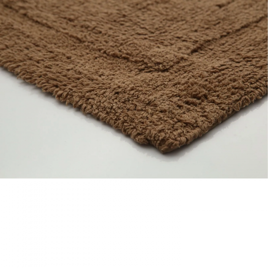 Tapete de Algodão Retangular 40x60cm Kapazi Happy - Marrom