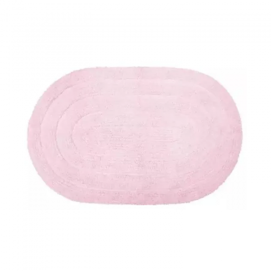 Tapete de Algodão Oval 40x60cm Kapazi - Rosa 