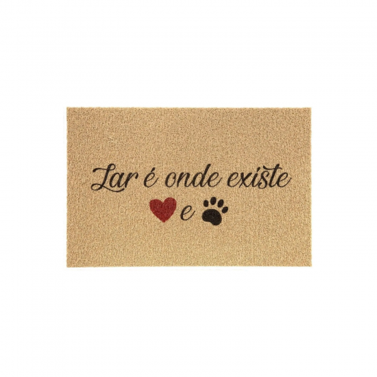 Tapete Capacho Vinil 40x60cm Kapazi Pet - Lar Onde Existe
