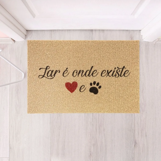 Tapete Capacho Vinil 40x60cm Kapazi Pet - Lar Onde Existe