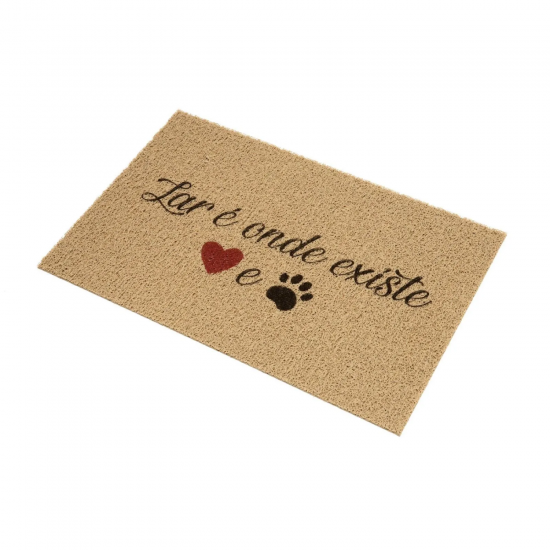 Tapete Capacho Vinil 40x60cm Kapazi Pet - Lar Onde Existe