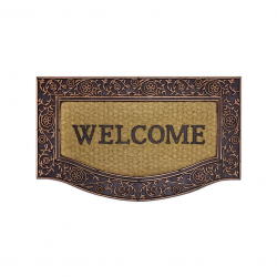 Tapete Capacho Fibra de Coco e Borracha 45x75cm Kapazi - Welcome