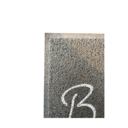 Tapete Capacho Vinil 40x60cm Kapazi - Bem-Vindo Cinza Light