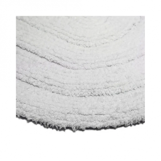 Tapete de Algodão Oval 40x60cm Kapazi - Branco Tapete de Algodão Oval 40x60cm Kapazi - Branco
