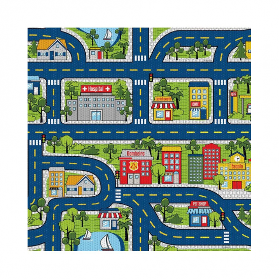 Tapete Infantil Vogais 130cm Kapazi - por Metro Tapete Infantil Vogais 130cm Kapazi - por Metro