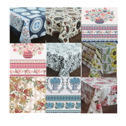 Toalha de Mesa PVC 140cm Kapazi Estampada - por Metro