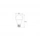 Lâmpada LED 7W Galaxy Bulbo A55 6500K Bivolt Lâmpada LED 7W Galaxy Bulbo A55 6500K Bivolt