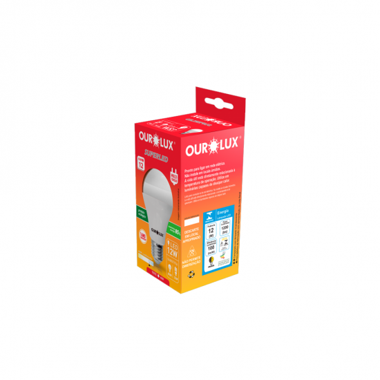 Lâmpada LED 12W Ourolux Superled Bulbo 6500K Bivolt