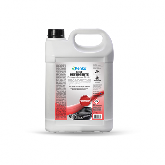 Limpador Desengordurante Concentrado Chef Alcalino Renko 5L