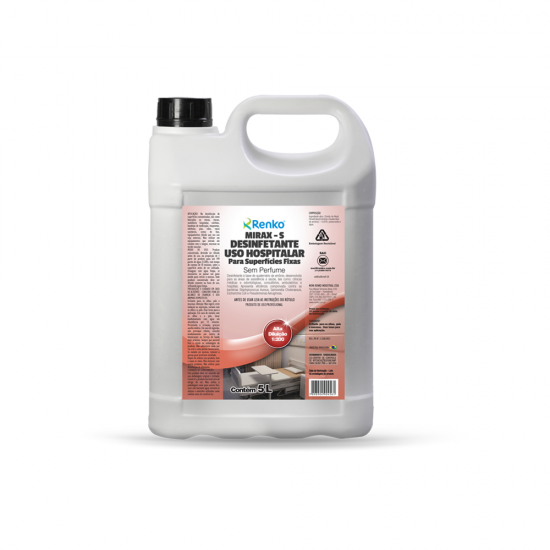 Desinfetante Concentrado Mirax -S Renko 5L Hospitalar Desinfetante Concentrado Mirax -S Renko 5L Hospitalar