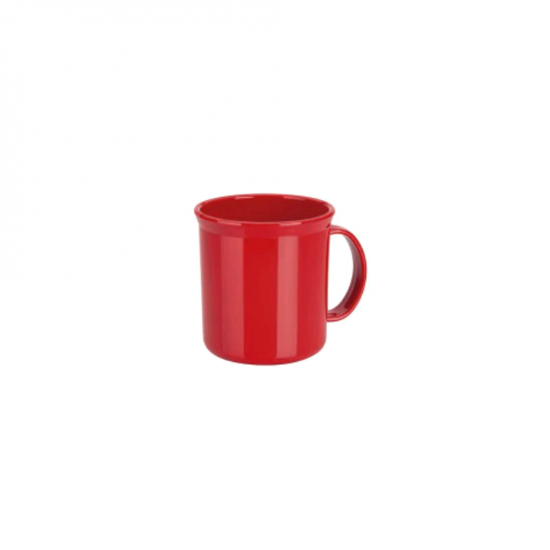 Caneca Plástica Escolar <Ou> 350mL Vermelha