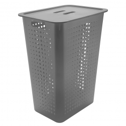 Cesto de Roupas com Tampa <Ou> Chumbo 47L