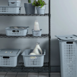 Cesto Organizador <Ou> Grande 14,5L Chumbo