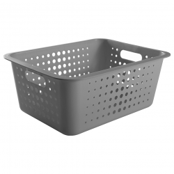 Cesto Organizador <Ou> Grande 14,5L Chumbo