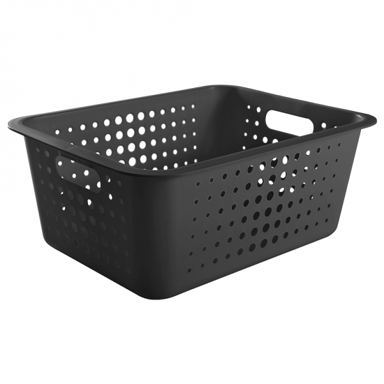 Cesto Organizador <Ou> Grande 14,5L Preto Cesto Organizador <Ou> Grande 14,5L Preto