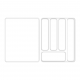 Organizador de Talheres com Tampa <Ou> Natural Organizador de Talheres com Tampa <Ou> Natural