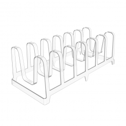 Organizador Multiuso para Tampas <Ou> Level Natural