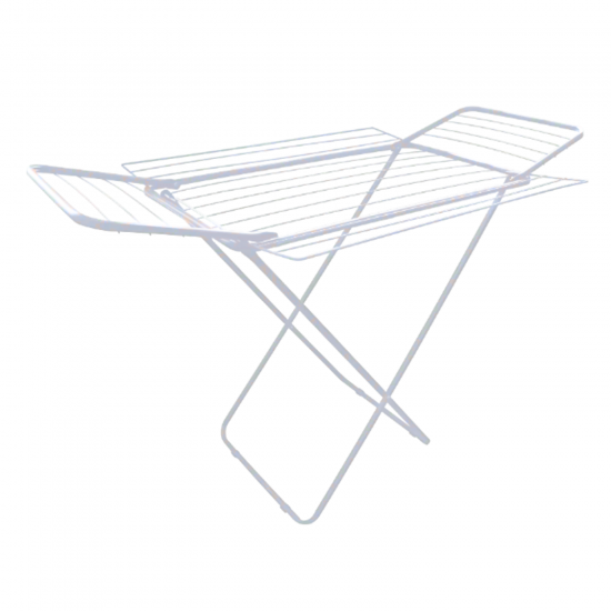 Varal de Chão de Aço com 4 Abas Maxeb Branco Varal de Chão de Aço com 4 Abas Maxeb Branco