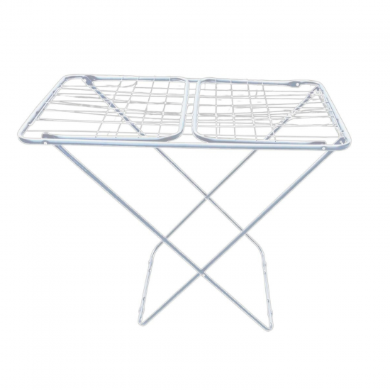 Varal de Chão de Aço com 4 Abas Maxeb Branco Varal de Chão de Aço com 4 Abas Maxeb Branco