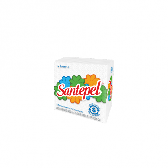 Guardanapo de Papel Santepel 22x24cm com 50 folhas Guardanapo de Papel Santepel 22x24cm com 50 folhas