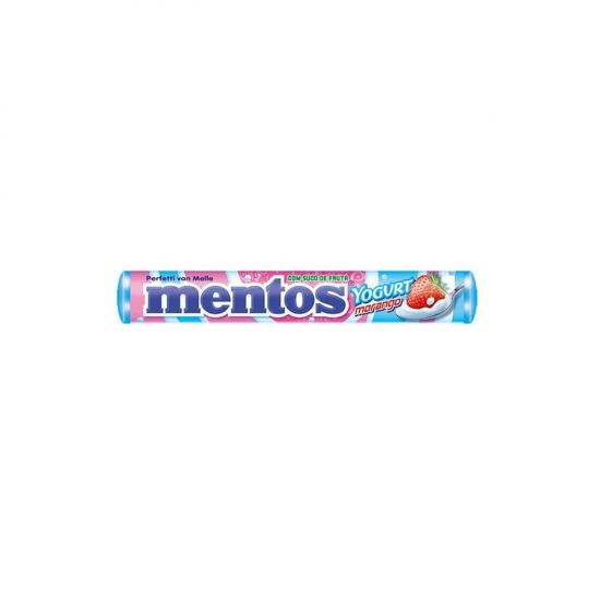Bala Mentos Stick 37,5g Morango e Yogurt