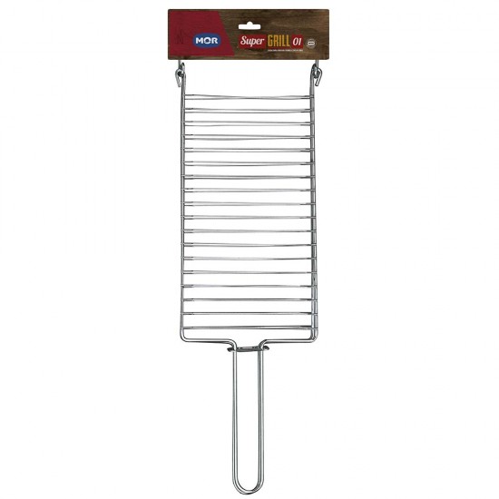 Grelha para Churrasco Dupla n°1 Cromada MOR Super Gril Grelha para Churrasco Dupla n°1 Cromada MOR Super Gril