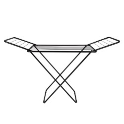 Varal de Chão de Aço com Abas MOR Slim Preto