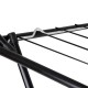 Varal de Chão de Aço com Abas MOR Slim Preto Varal de Chão de Aço com Abas MOR Slim Preto