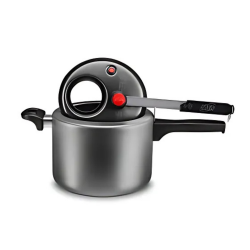 Panela de Pressão Antiaderente 4,5L com Visor MTA Exclusive Grafite 