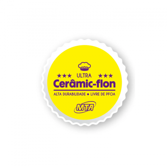 Frigideira de Indução Cerâmica Belga 1,9L MTA Ceramic Flon 24cm 
