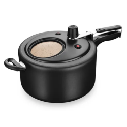 Panela de Pressão Antiaderente 8L com Visor MTA Preta 