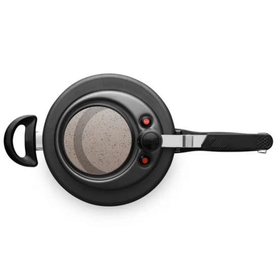Panela de Pressão Antiaderente 8L com Visor MTA Preta 