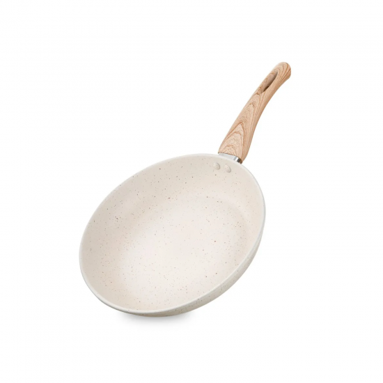 Frigideira de Indução Cerâmica Carmela Vanilla 1,4L MTA Ceramic Flon 22cm 