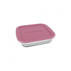 Assadeira de Vidro Quadrada 1,8L Marinex com Tampa