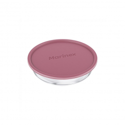 Assadeira de Vidro Redonda 2,4L Marinex com Tampa