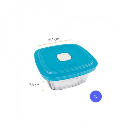 Tigela de Vidro com Tampa 1L Marinex Facilita VAP Tigela de Vidro com Tampa 1L Marinex Facilita VAP